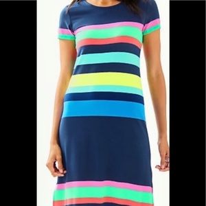 EUC - Lilly Pulitzer Tae Maxi Dress in Gecko Stripe - Size S